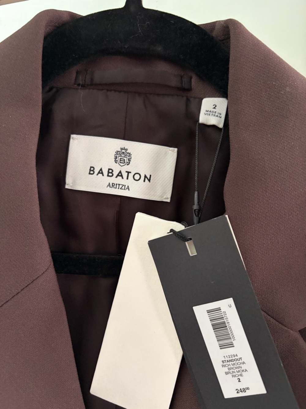 Aritzia standout blazer NWT Sz 2 - Picture 3 of 4
